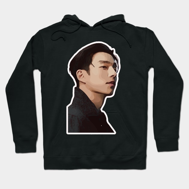 Gong Yoo - South Korean Actor Hoodie by Playful Creatives